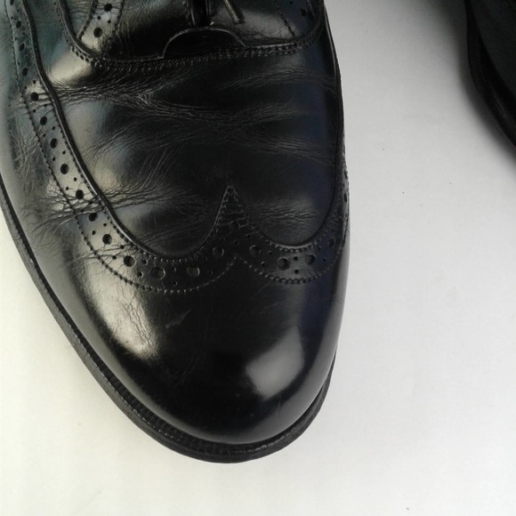 Johnston & Murphy Black Aristocrat Oxford Shoes - Picture 4 of 8